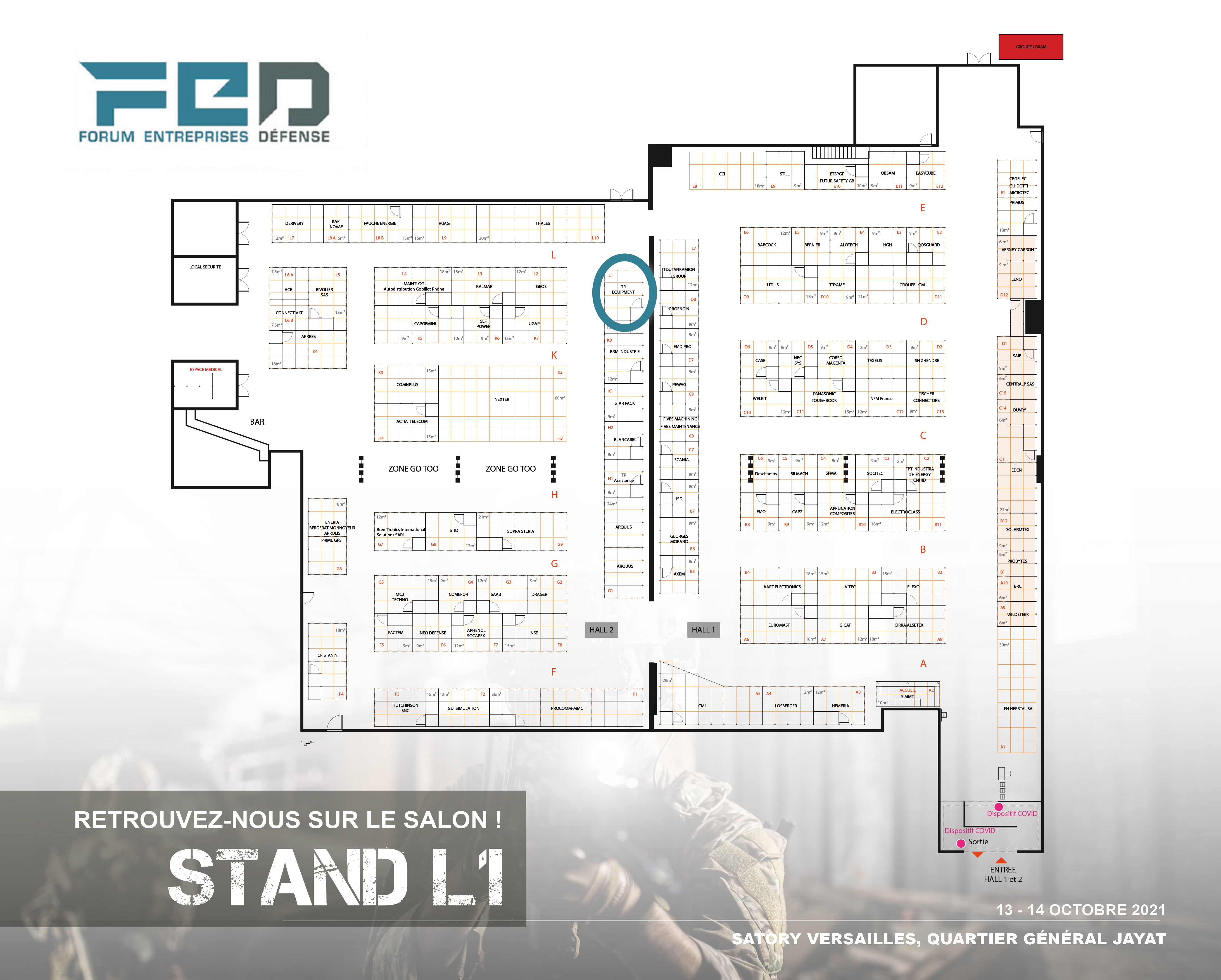 Fiche zoom emplacement stand FED