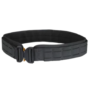 CEINTURE TACTIQUE NOIRE AVEC RENFORT LCS BOUCLE COBRA