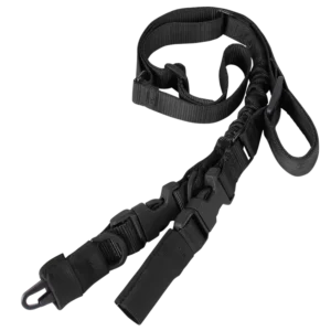 SANGLE 2 POINTS/1 POINT NOIR STRYKE MOUSQUETONS HK 1 SANGLE ELASTIQUE